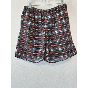 Patagonia Baggies 7 Shorts Men Large Aztec Geometric Drawstring Swim Trunks Line